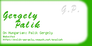 gergely palik business card